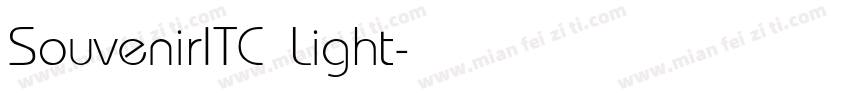 SouvenirITC Light字体转换